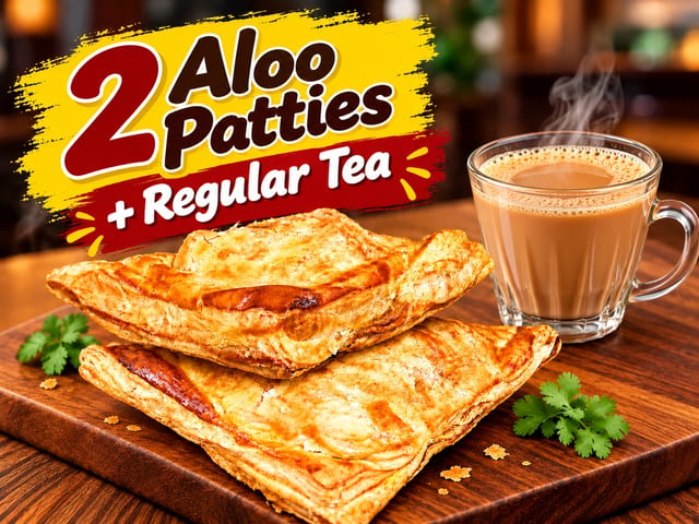Potato Puffs + Regular Tea.