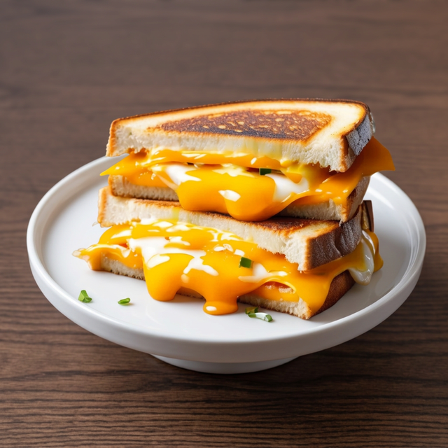 Grilled Cheese-Burst Sandwich.