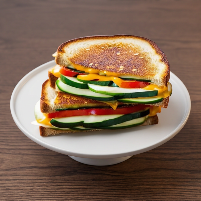 Grilled Cheese Veggies Sandwich.