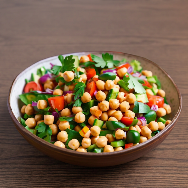 Chickpea Salad (Vegan).